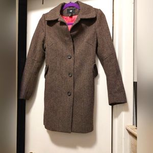 Herringbone Tweed wool coat